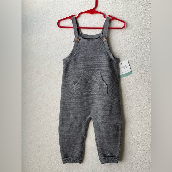 New Little Planet Baby Organic Sweater Knit Overalls - Picture 1 of 14